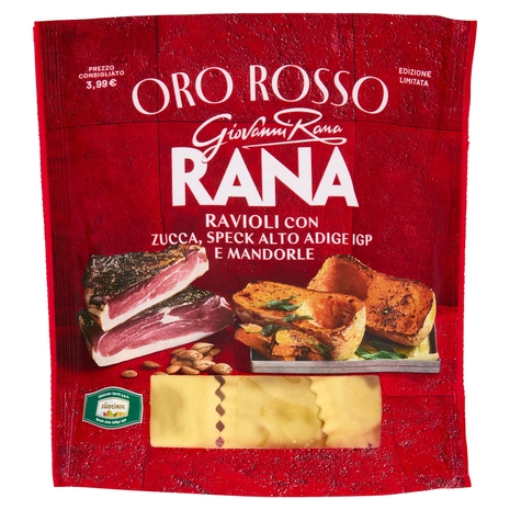 Giovanni Rana Oro Rosso Ravioli con Zucca, Speck Alto Adige IGP e Mandorle 250 g